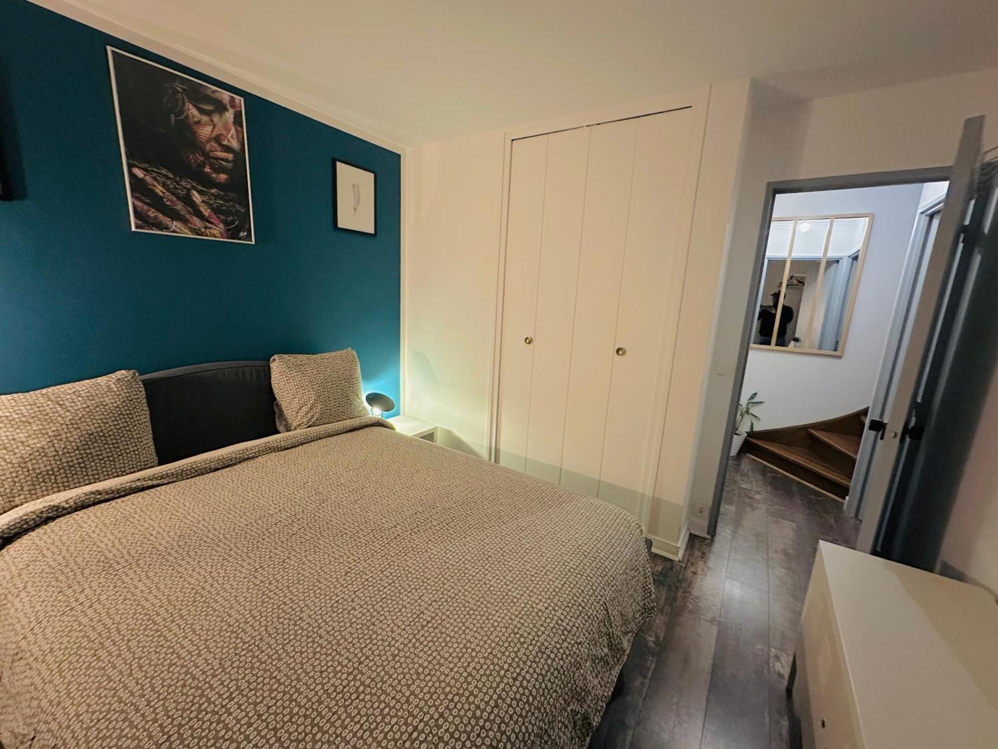 Cosy Duplex Avec Parking A Paris 19 By Immo Kit Bnb Exteriör bild
